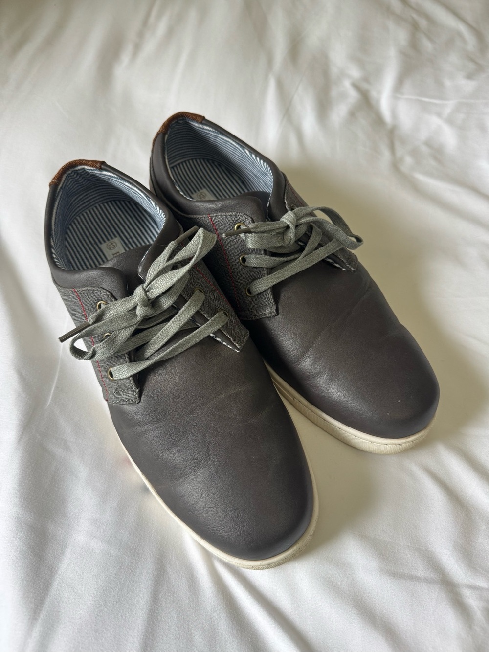 Bruno Marc Men's Lace-Up Sneakers in Dark Grey
